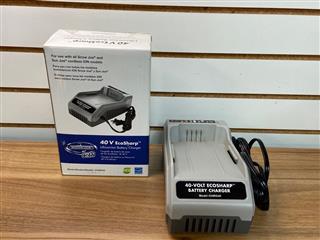 Snow Joe + Sun Joe iCHRG40 EcoSharp Lithium-Ion Battery Charger | 40 Volt , Gray